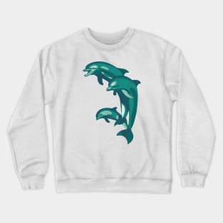 Dolphins sculpture Crewneck Sweatshirt